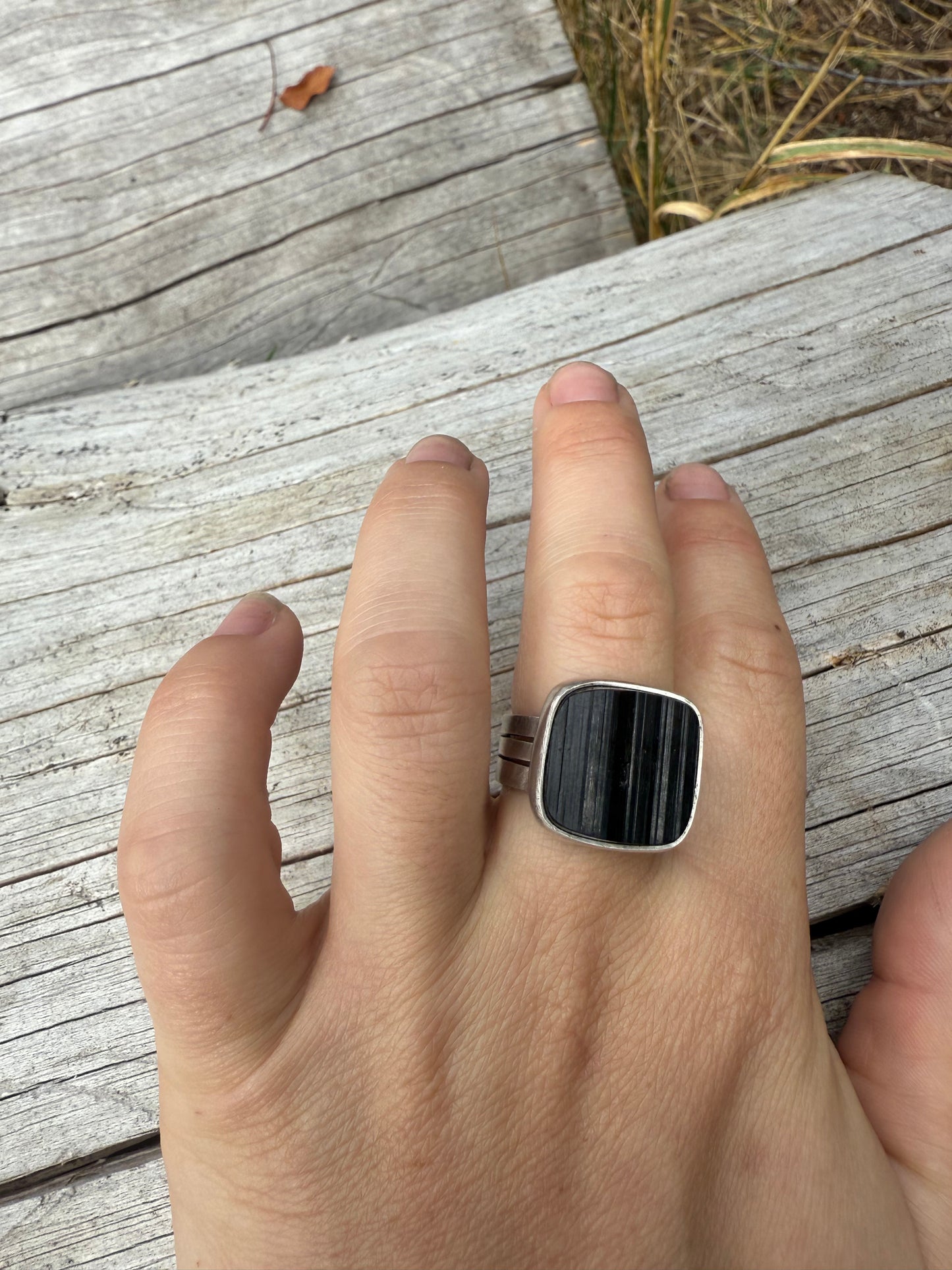 Black Tourmaline Ring