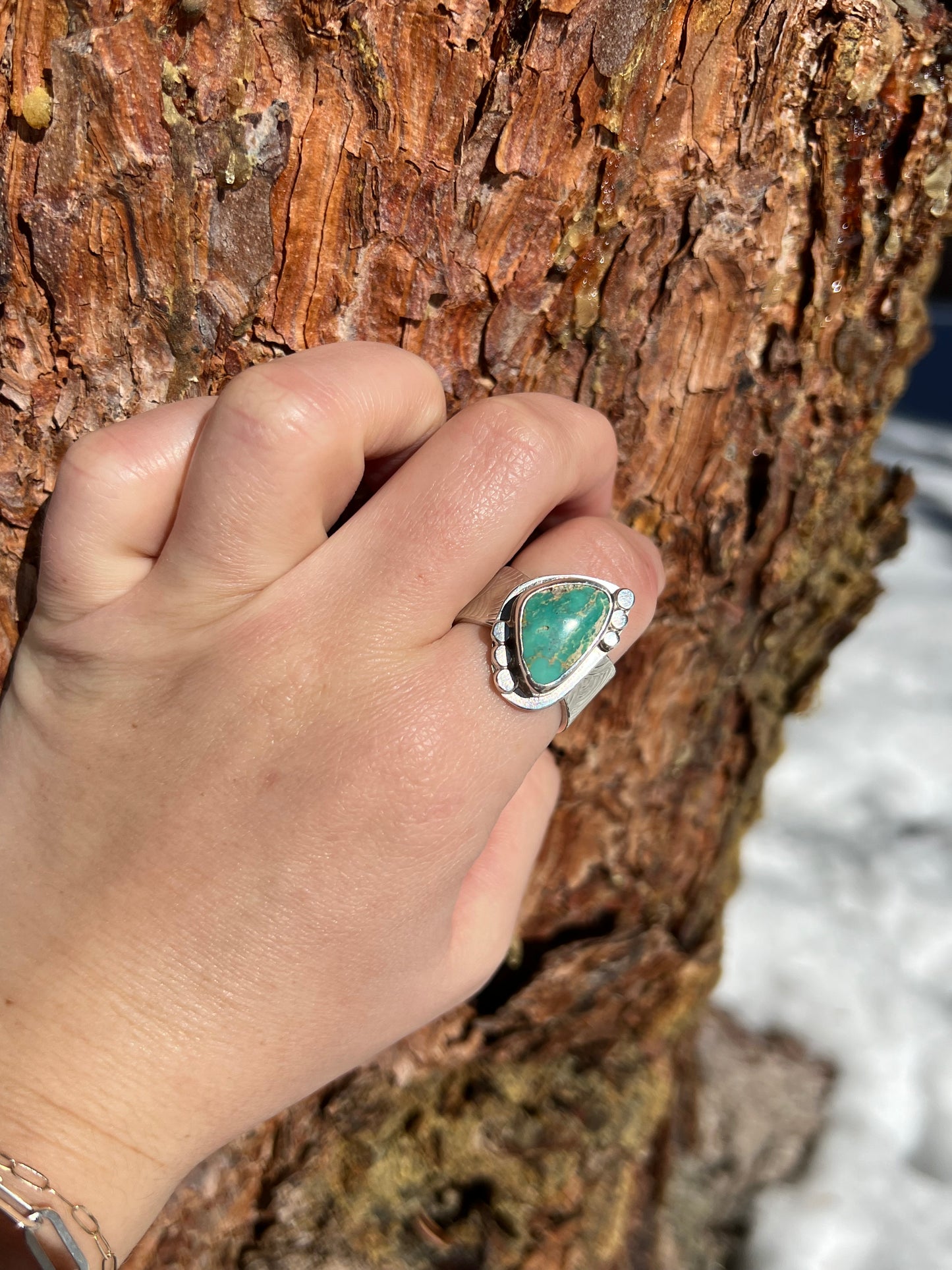 Royston Turquoise Ring - Size 8.5