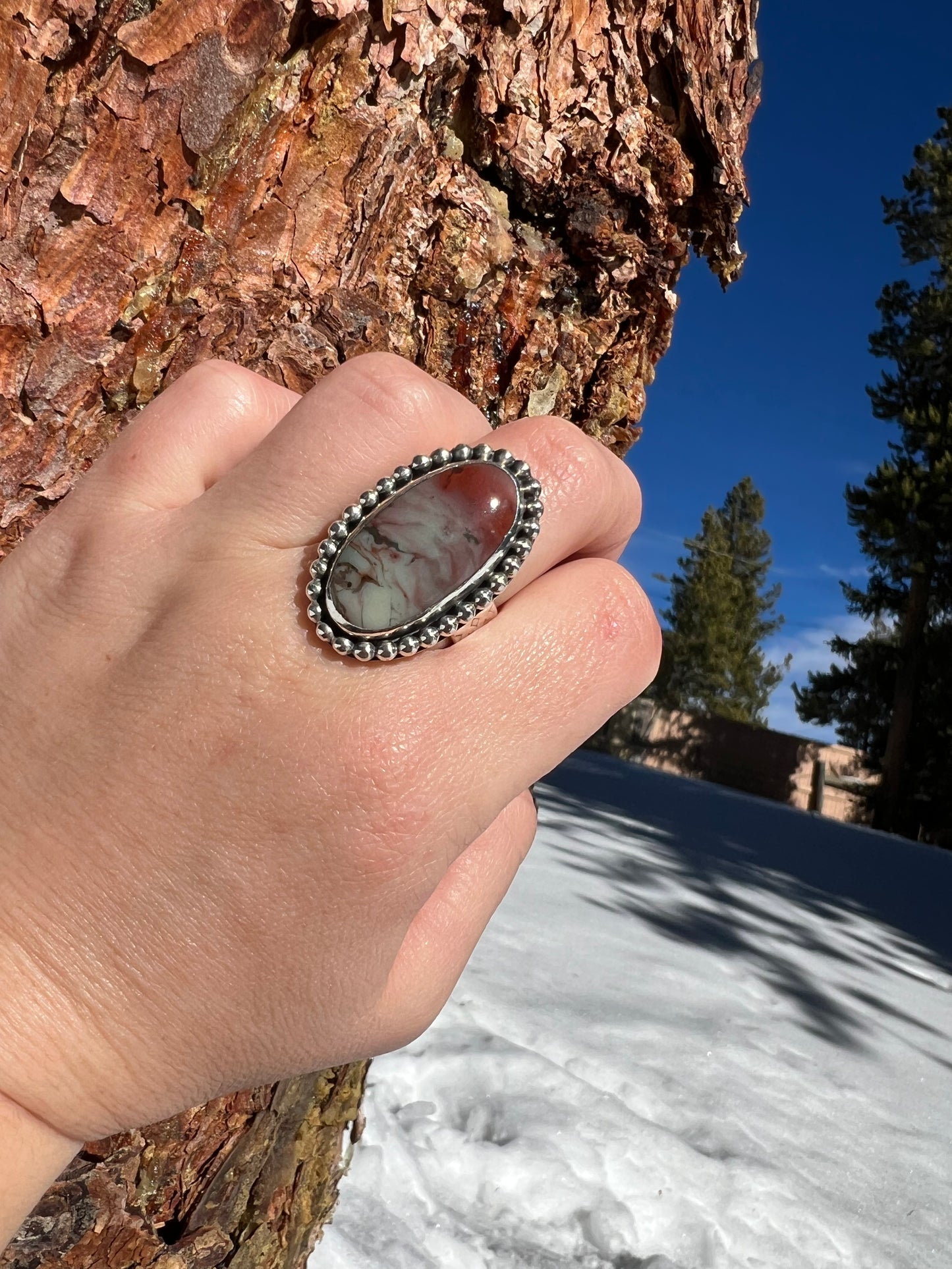 Mescalero Jasper Ring - Size 8