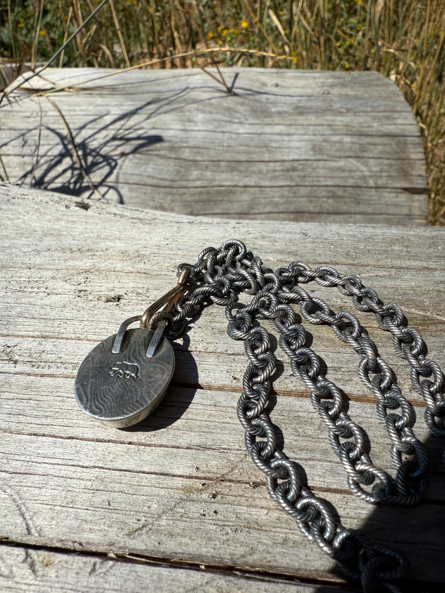 Royston Turquoise & 14k Clasp Necklace