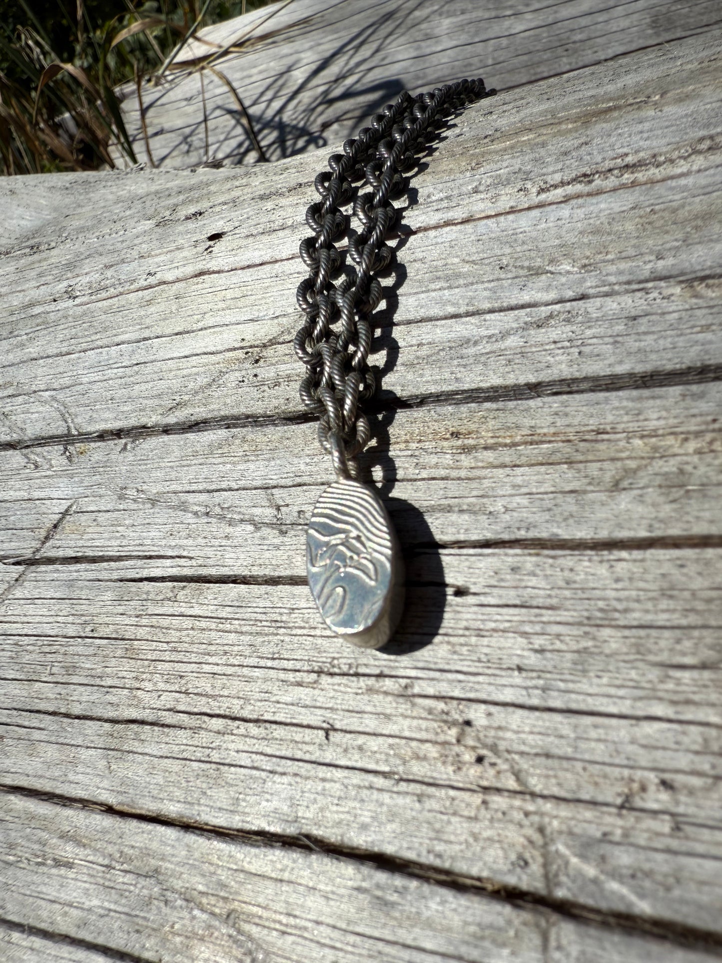 Chunky Chain Desert Bloom Variscite Necklace