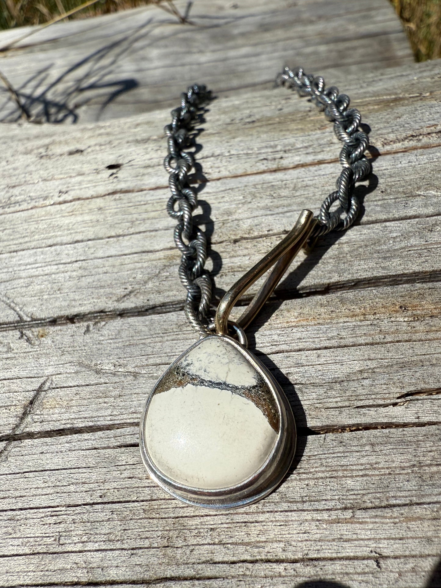 Ivory Creek Variscite & 14k Clasp Necklace