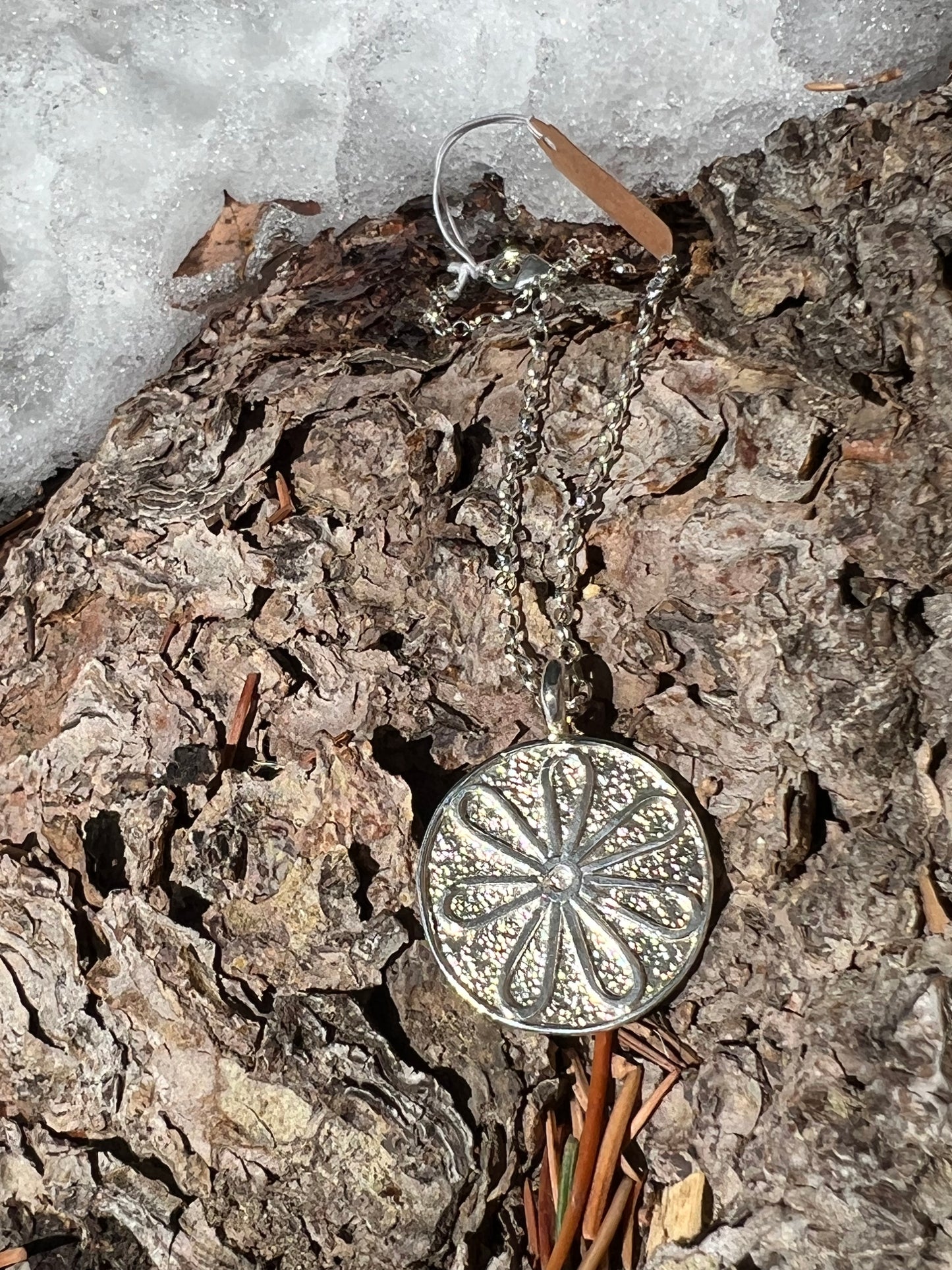 Sterling Silver Daisy Necklace