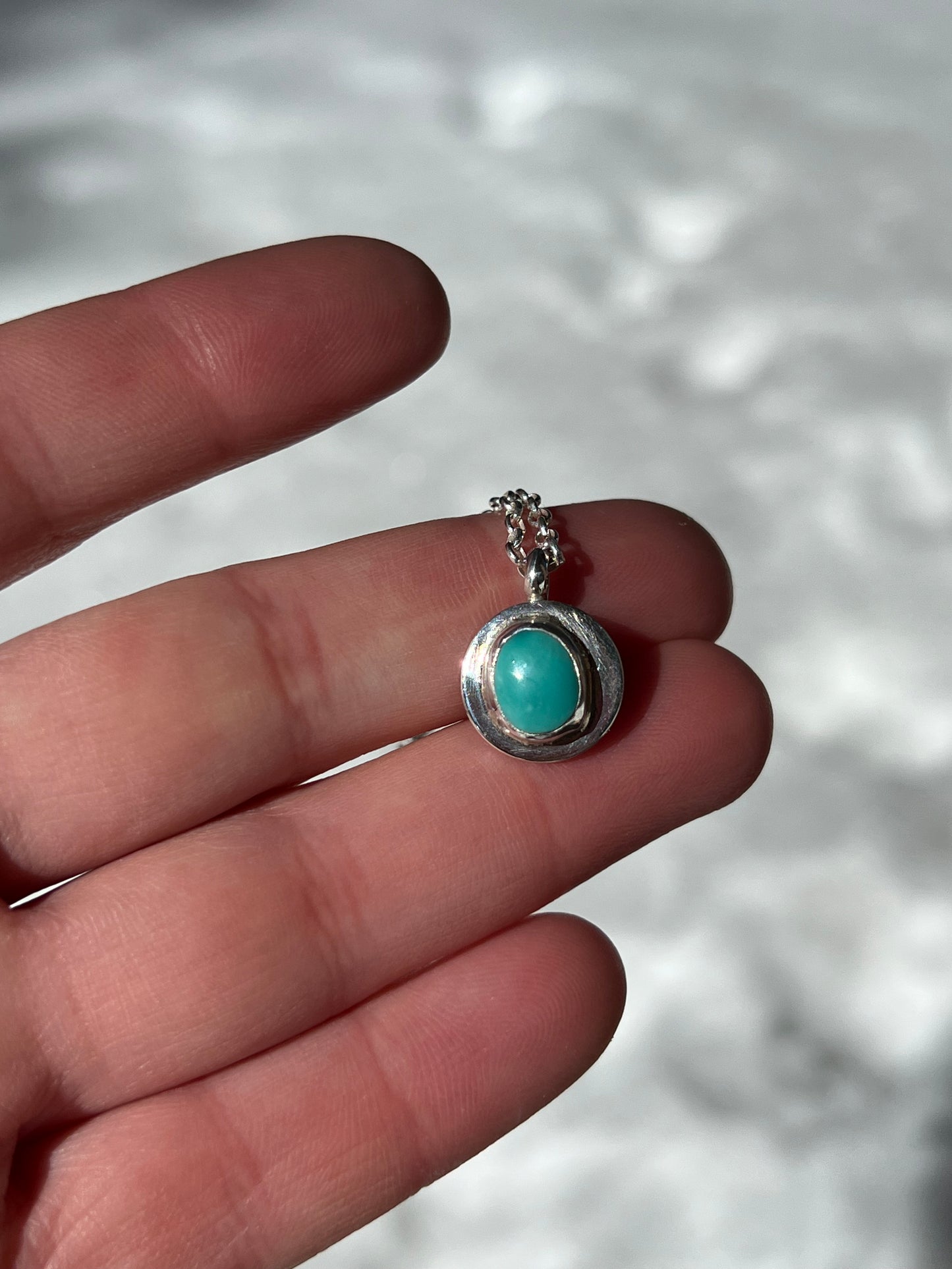 Carico Lake Turquoise Dot Necklace