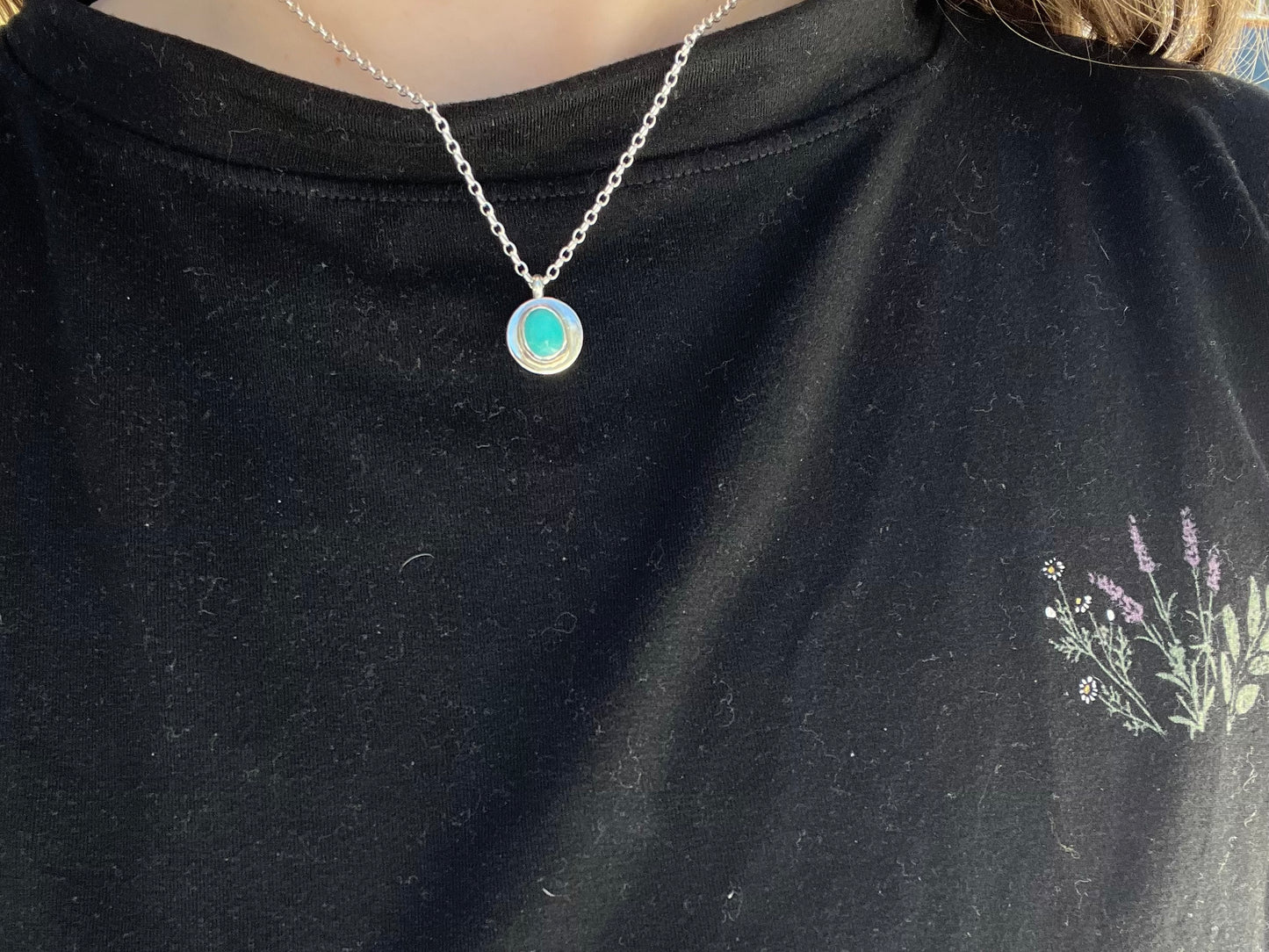 Carico Lake Turquoise Dot Necklace