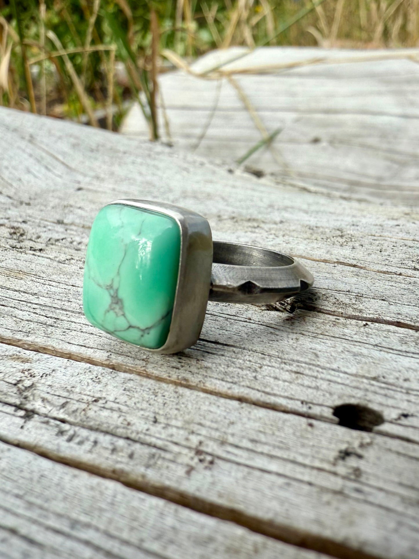 Black Bridge Variscite Ring