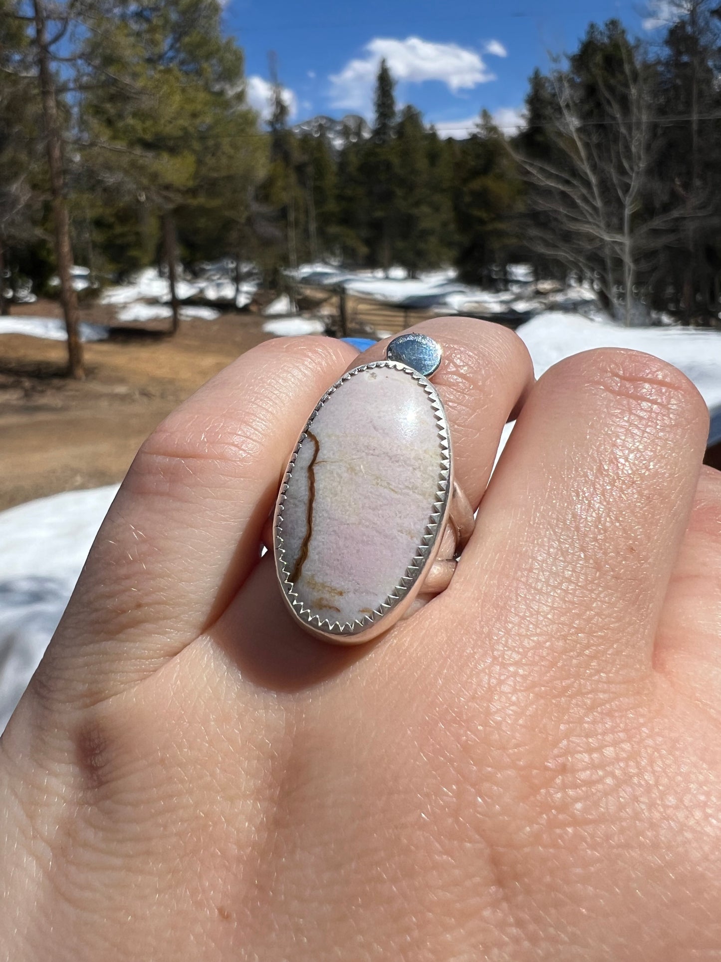 Oregon Sunset Jasper Ring - Size 6.75