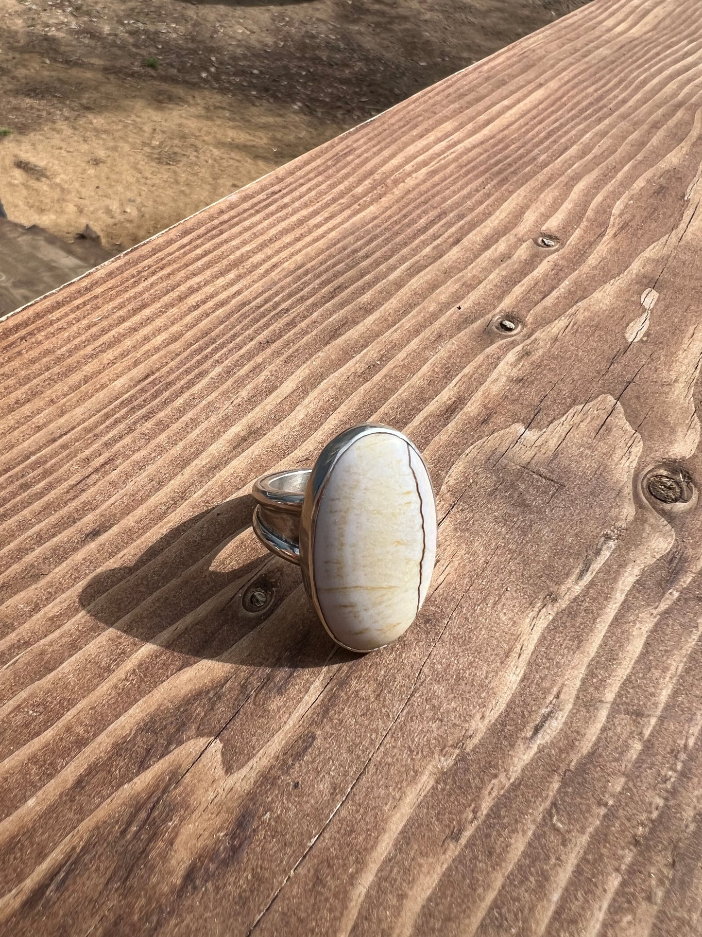 Oregon Sunset Jasper Ring - Size 9