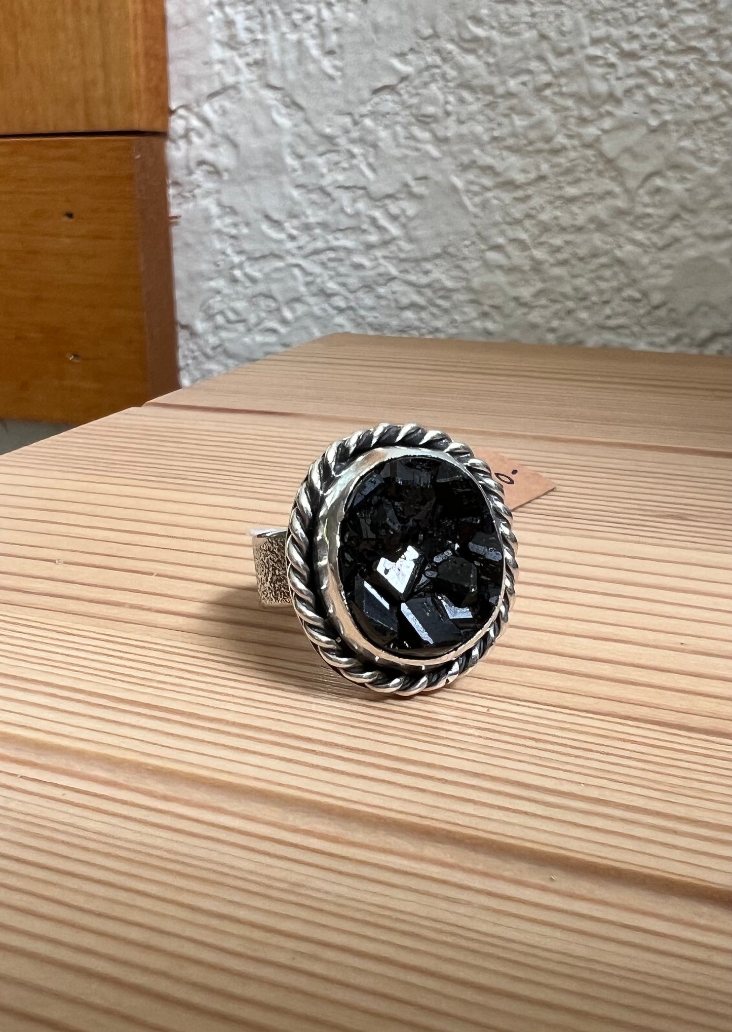 Black Garnet Ring - Size 7.75