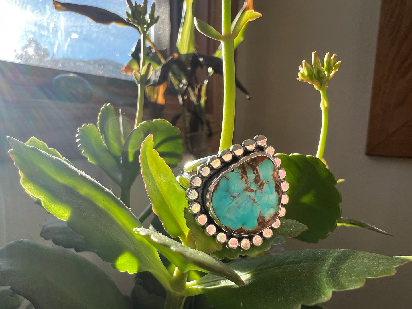 Blueberry Turquoise Ring - Size 8